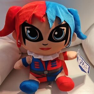NEW WITH TAGS Justice League Superhero Harley Quinn Plush Toy 10 Inch